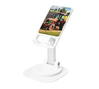 JEJEA Company Farm Tractors Print Rotating Cell Stand,Cell Phone Stand For Desk,Adjustable Phone Holder, For All Phones
