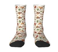 JEJEA Cowboy Ride Horse print Socks For Men and Women Men's Moisture Control Crew Socks Gifts For Golf, Hunting, Camping