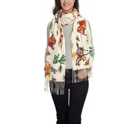 JEJEA Cowboy Ride Horse Print Women'S Pashmina Shawl Wrap For Evening Dress Bridesmaid Wedding Bridal Winter Soft Scarf