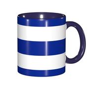 JEJEA Cuban Flag Print 11 Oz Pottery Mug, Ceramic Coffee Cups Elegant Tea Mugs with Gift Box for Women with 6 Colors