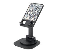 JEJEA Cute Baby Penguins Sketch Print Rotating Cell Stand,Cell Phone Stand For Desk,Adjustable Phone Holder, For All Phones