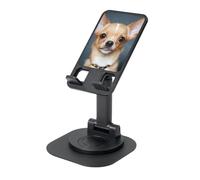 JEJEA Cute Chihuahua Print Rotating Cell Stand,Cell Phone Stand For Desk,Adjustable Phone Holder, For All Phones