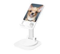 JEJEA Cute Chihuahua Print Rotating Cell Stand,Cell Phone Stand For Desk,Adjustable Phone Holder, For All Phones
