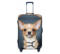 JEJEA Cute Chihuahua Print Suitcase Cover Protector Travel Luggage Cover Suitcase Washable Baggage Covers Anti-Scratch