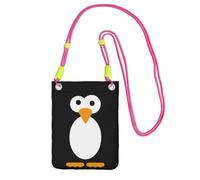 JEJEA Cute Penguin Print Crossbody Phone Bag For Women Men, Adjustable Strap Phone Purse, For Travel Shopping