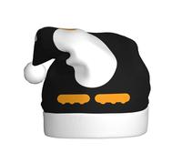 JEJEA Cute Penguin Print Gorros De Navidad Para Adultos, Santa Hats For Funny, Novelty Christmas Hats, For Xmas Party
