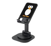 JEJEA Cute Penguin Print Rotating Cell Stand,Cell Phone Stand For Desk,Adjustable Phone Holder, For All Phones