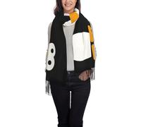 JEJEA Cute Penguin Print Women'S Pashmina Shawl Wrap For Evening Dress Bridesmaid Wedding Bridal Winter Soft Scarf
