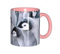 JEJEA Cute Penguin1 Print 11 Oz Pottery Mug, Ceramic Coffee Cups Elegant Tea Mugs with Gift Box for Women with 6 Colors