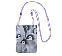 JEJEA Cute Penguin1 Print Crossbody Phone Bag For Women Men, Adjustable Strap Phone Purse, For Travel Shopping