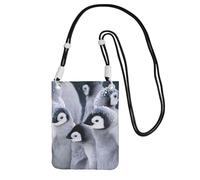 JEJEA Cute Penguin1 Print Crossbody Phone Bag For Women Men, Adjustable Strap Phone Purse, For Travel Shopping