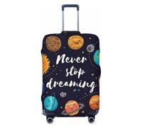 JEJEA Cute Planet Print Suitcase Cover Protector Travel Luggage Cover Suitcase Washable Baggage Covers Anti-Scratch