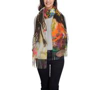 JEJEA Dance With Music Print Women'S Pashmina Shawl Wrap For Evening Dress Bridesmaid Wedding Bridal Winter Soft Scarf