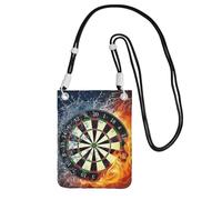JEJEA Dart Board Print Crossbody Phone Bag For Women Men, Adjustable Strap Phone Purse, For Travel Shopping