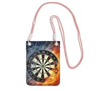 JEJEA Dart Board Print Crossbody Phone Bag For Women Men, Adjustable Strap Phone Purse, For Travel Shopping