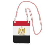 JEJEA Egyptian Flag Print Crossbody Phone Bag For Women Men, Adjustable Strap Phone Purse, For Travel Shopping