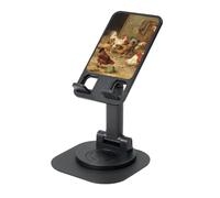 JEJEA Farm Chickens Print Rotating Cell Stand,Cell Phone Stand For Desk,Adjustable Phone Holder, For All Phones