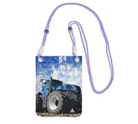 JEJEA Farm Tractor Print Crossbody Phone Bag For Women Men, Adjustable Strap Phone Purse, For Travel Shopping
