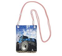 JEJEA Farm Tractor Print Crossbody Phone Bag For Women Men, Adjustable Strap Phone Purse, For Travel Shopping