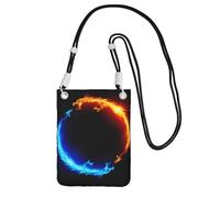 JEJEA Fire And Ice Dragons Print Crossbody Phone Bag For Women Men, Adjustable Strap Phone Purse, For Travel Shopping