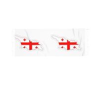 JEJEA Flag Map Of Georgia Print Print Faux Cashmere Scarf With Tassels, Soft Warm Winter Scarf, Stylish Wrap For Women Men