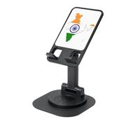 JEJEA Flag Map Of India Print Rotating Cell Stand,Cell Phone Stand For Desk,Adjustable Phone Holder, For All Phones