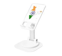 JEJEA Flag Map Of India Print Rotating Cell Stand,Cell Phone Stand For Desk,Adjustable Phone Holder, For All Phones