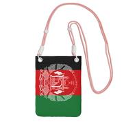 JEJEA Flag Of Afghanistan Print Crossbody Phone Bag For Women Men, Adjustable Strap Phone Purse, For Travel Shopping