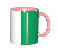 JEJEA Flag of Cote D'Ivoire Print 11 Oz Pottery Mug, Ceramic Coffee Cups Elegant Tea Mugs with Gift Box for Women with 6 Colors