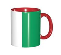 JEJEA Flag of Cote D'Ivoire Print 11 Oz Pottery Mug, Ceramic Coffee Cups Elegant Tea Mugs with Gift Box for Women with 6 Colors
