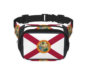 JEJEA Flag of Florida print Womens Fanny Pack with Adjustable Strap for Workout/Running/Hiking Cross Body Waist Bag