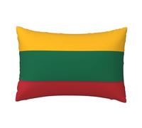 JEJEA Flag of Lithuania print Pillowcase for Bed Couch Pillowshams for Adults Women Mother Wife 18x12 inches
