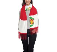 JEJEA Flag Of Peru Print Women'S Pashmina Shawl Wrap For Evening Dress Bridesmaid Wedding Bridal Winter Soft Scarf