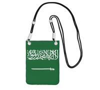 JEJEA Flag Of Saudi Arabia Print Crossbody Phone Bag For Women Men, Adjustable Strap Phone Purse, For Travel Shopping