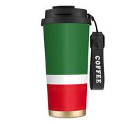 JEJEA Flag of The Chechen Republic Print Stainless Steel Insulated Mugs, Double Wall Coffee Cups, Coffee Travel Mug for Home Office
