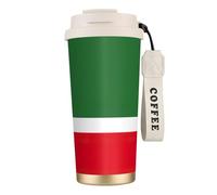 JEJEA Flag of The Chechen Republic Print Stainless Steel Insulated Mugs, Double Wall Coffee Cups, Coffee Travel Mug for Home Office