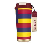 JEJEA Flag of The Kingdom of Hawaii Print Stainless Steel Insulated Mugs, Double Wall Coffee Cups, Coffee Travel Mug for Home Office