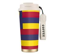 JEJEA Flag of The Kingdom of Hawaii Print Stainless Steel Insulated Mugs, Double Wall Coffee Cups, Coffee Travel Mug for Home Office