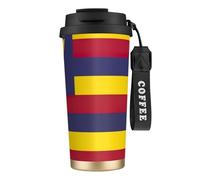 JEJEA Flag of The Kingdom of Hawaii Print Stainless Steel Insulated Mugs, Double Wall Coffee Cups, Coffee Travel Mug for Home Office