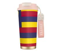 JEJEA Flag of The Kingdom of Hawaii Print Stainless Steel Insulated Mugs, Double Wall Coffee Cups, Coffee Travel Mug for Home Office