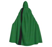 JEJEA Flag Of The Sultanate Of Delhi Print Witch Wizard Hooded Cloak, Adult Halloween Party Cape, For Witch Vampire Cosplay Costume