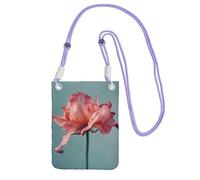 JEJEA Flower Print Crossbody Phone Bag For Women Men, Adjustable Strap Phone Purse, For Travel Shopping