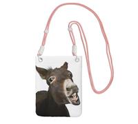 JEJEA Funny Donkey Print Crossbody Phone Bag For Women Men, Adjustable Strap Phone Purse, For Travel Shopping