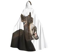 JEJEA Funny Donkey print Halloween Hooded Cloak Cape Unisex for Cosplay, Christmas Party Favors Witchy Outfits