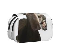 JEJEA Funny Donkey Print Pen Pencil Case Pencil Case Holder for Pencils Makeup Multi-Purpose Organizer Box for Adluts