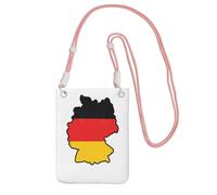 JEJEA German Flag Map Print Crossbody Phone Bag For Women Men, Adjustable Strap Phone Purse, For Travel Shopping