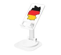 JEJEA German Flag Map Print Rotating Cell Stand,Cell Phone Stand For Desk,Adjustable Phone Holder, For All Phones