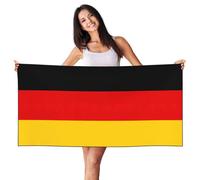 JEJEA German Flag Print 70x140cm Beach Towel, Quick Dry Bathroom Bath Pool Swim Towels,Men Women Adults Gift