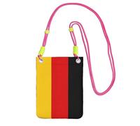 JEJEA German Flag Print Crossbody Phone Bag For Women Men, Adjustable Strap Phone Purse, For Travel Shopping