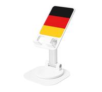 JEJEA German Flag Print Rotating Cell Stand,Cell Phone Stand For Desk,Adjustable Phone Holder, For All Phones